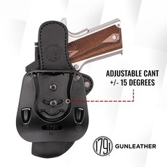 1791 GUNLEATHER 1911 Paddle Holster – Optic Ready OWB CCW Leather Gun Holster…