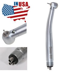 1-10Pcs Dental LED Fiber Optic E-generator High Speed Handpiece 3Way 4Holes UDM