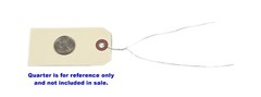 100 pcs- 33/4″ x 1 7/8″ Size 3 Manila Inventory Pre-Wired Price Tags with Wire
