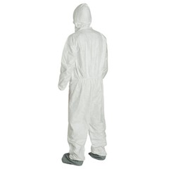 3- Dupont Tyvek Disposable Protective Coverall Clean Paint Spray Suit Hood Boots