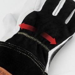 Premium Goatskin TIG Welding Gloves, True-Fit, High Dexterity, Size M/L/XL