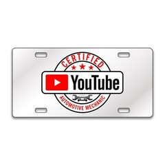 CERTIFIED AUTO MECHANIC Chrome or Black Acrylic License Plate CUSTOM LP0197