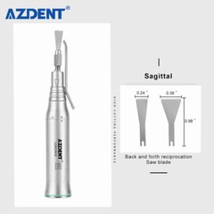 AZ Dental Brushless LED Electric Micro Motor 1:1/1:2 20° Saw Surgical Handpiece