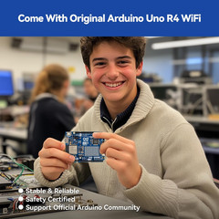 Elite Explorer Kit with Original Arduino Uno R4 WiFi, RoHS Compliant, Bluetooth