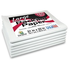 Large Newsprint Packing Paper – 180 Sheets, 31″x22″ for Moving & Shipping – Recy