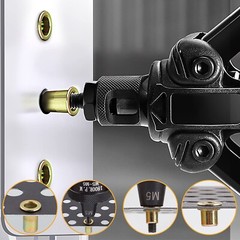 830PCs SAE Rivet Nut Kit For Rivnut Gun Nut Setter Thread Setting Nutsert Tool