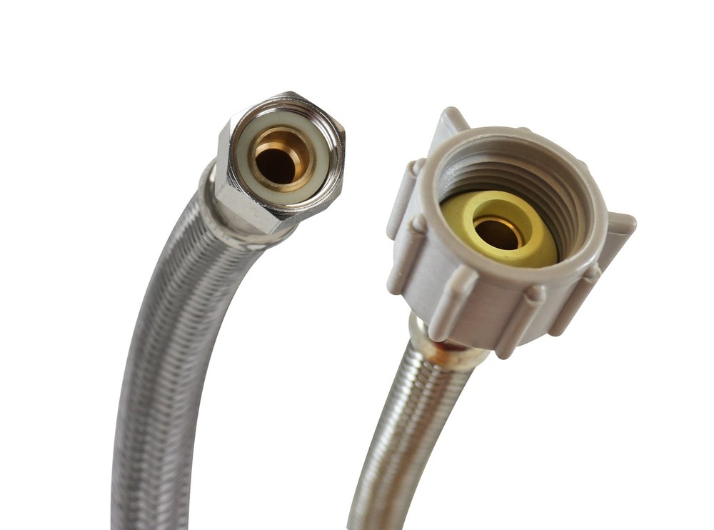 Fluidmaster B1T12 Toilet Connector, Braided 12 Inch, Stainless Steel