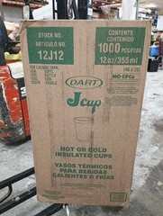 Dart 12J12 Foam Drink Cups – 12Oz CA & WA Restricted, 656