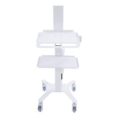 Adjustable Rolling Computer Cart for Home, Office & Medical Use