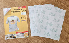 24 Sheets Tru-Heat Inkjet Transfer Paper Dark Light Fabric T Shirt Bundle