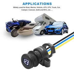 Recoil MDV Super Mini Waterproof LED Display Voltmeter Flush or Surface Mount