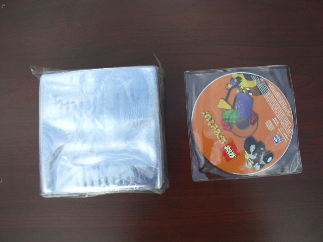 500 NEW VINYL (PVC) CD/DVD/CD-R SLEEVE, CLEAR JS38
