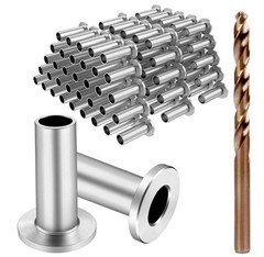 120 Pack Stainless Steel Protector Sleeves for 1/8″ 5/32″ or 3/16″ Deck Cable Ra
