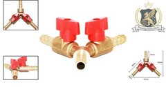 Corrosion-Resistant 5/16″ Y-Shaped Brass Shut-Off Valve for High-Temperature Use
