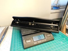 Adjustable Heavy-Duty Three Hole Manual Paper Punch with punch out catcher