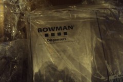 BOWMAN DISPENSERS BK212-0111 Protection Dispenser, Mounting Location Wall, Clear
