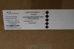 12x Pack 16oz Glass Bottle Amber Brown w/ PTFE Lined Cap Semivolatile Organics