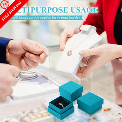 Yinkin 72 Pcs Jewelry Ring Gift Boxes Bulk 2 x 2 x 2 x 2 x 1.2 inches, Indigo