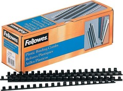 Fellowes Plastic Binding Comb 3/8″ Black, 100Pack 100 Count (Pack of 1), Black