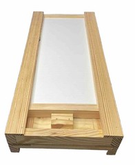Pine 5 Frame Nuc IPM Screened Bottom Board with Corrugated Plastic in Wood Tray