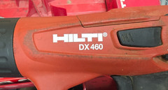 Hilti DX 460 Powder Actuated Fastening Tool Nail Gun With Case And Few Extras