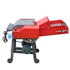 6 Blade Hay Cutter with Conveyor Belt Grass Grinder Corn Wheat 500-1000KG/H 220V