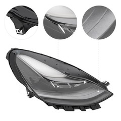 Passenger Side LED Headlight Assembly Tesla Model 3 2021-2023 Y 2021-2024 Chrome