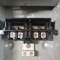 Midwest U065PP 60A 240V 1 Phase NEMA 3R Non-Fuse AC Disconnect (Incomplete Box)