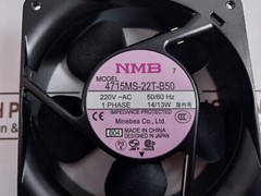 NMB 4715MS-22T-B50 AC Axial Fan 220V-AC 50/60HZ 14/13W 1.09/1.39W 2600/2900R/MIN