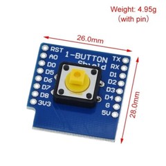 Button Shield for D1 Mini ESP8266 WiFi WeMos Module IoT Wireless Control US