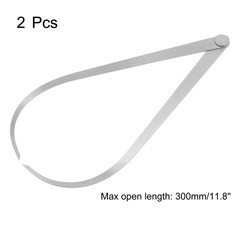 2pcs Firm Joint Outside Caliper 300mm 12 Inch Tool Steel Measurement Tool,