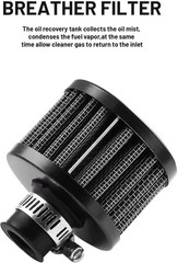 350ml Aluminum Oil Catch Can 2-Port Oil Separator Tank Compatible with Ford F…