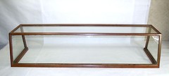 Antique General Store Copper Sheathed Wood & Glass Display Case Oblong 00401010