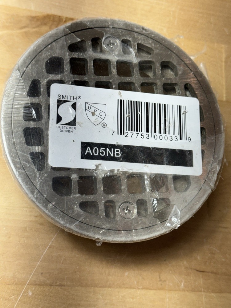 Smith Manufacturing A05NB 5 ” Nickel Bronze Adjustable Round Floor Drain