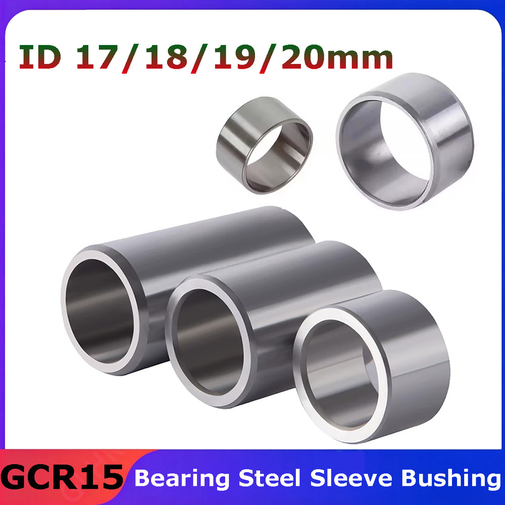 Bearing Steel Sleeve Bushing ID 17/18/19/20mm Wear-Resistant Standoff Spacers