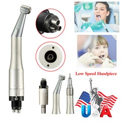 NSK Style Dental Slow Speed Handpiece Straight Contra Angle Air Motor 2/4H exter