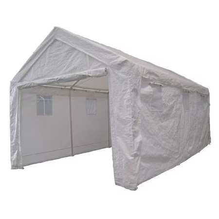 Zoro Select 11C542 Heavy Duty Shelter, 20 Ft. X 10 Ft. 8 In., 11C542