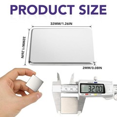 Strong Permanent Rare Earth Magnets,Powerful Neodymium Square Magnets for Fri…