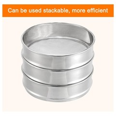 80 Mesh 8″ Diameter Lab Sieve Test Sieve 304 Stainless Steel Wire Cloth (0.2mm)