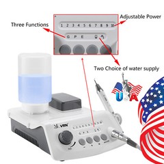 Dental Ultrasonic Piezo Scaler With LED Handpiece VRN Auto Water Supply UPS