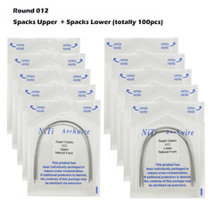 100PCS Dental Orthodontic Niti Arch Wire Natural Form Arches Round Rectangular