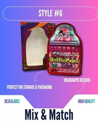 3.5g Mylar Bags w/ Display Box | Resealable Smell Proof | 12-128 Pack Options