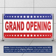 Grand Opening Banner 13 oz Heavy Duty Vinyl Grand Opening Sign – Special Events