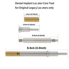 Universal Implant Locator Core Tool Overdenture Metal Housing & Lab Cap Assembly
