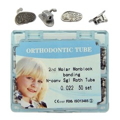 200Pcs Orthodontic Buccal Tubes Tubo Ortodoncia 1st 2nd Molar Roth MBT Brackets