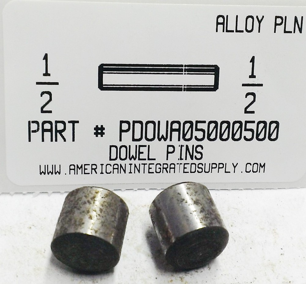 1/2×1/2 DOWEL PINS ALLOY STEEL PLAIN (5)