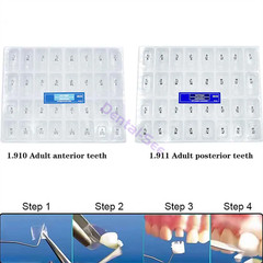 Dental Preformed Crown For Adults & Kids Temporary Pre-corona Anterior Molar