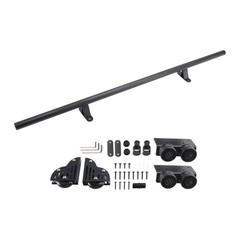 Rolling Library Sliding Ladder Hardware Kit with Brake 3.3FT Round Tube.