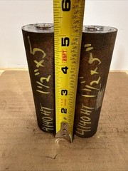 4140 Hot Rolled Steel Bar Round Stock Heat Treated 1 1/2” OD x ~ 5” Lot of 2