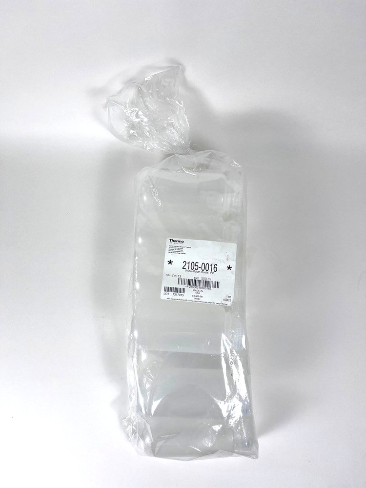 Thermo Scientific Nalgene 2105-0016 Wide-Mouth Nalgene Bottle, PP, 500 ML 12/PK